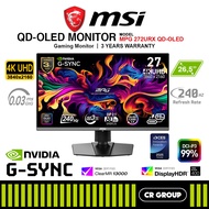 MSI MPG 272URX QD-OLED - 26.5-inch UHD 240Hz Gaming Monitor (3Yrs MSI Warranty)
