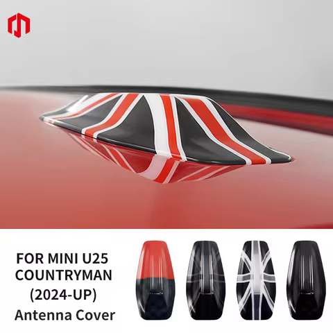 ABS Car Roof Aerial Antenna Cover Stickers Shell For BMW MINI Countryman U25 2024 2025 Car Exterior