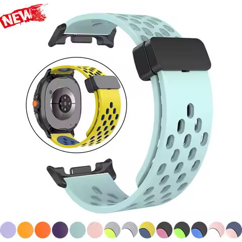 Magnetic Band For Samsung Galaxy Watch 8 Classic 46mm Silicone Sports Breathable Correa Bracelet Gal