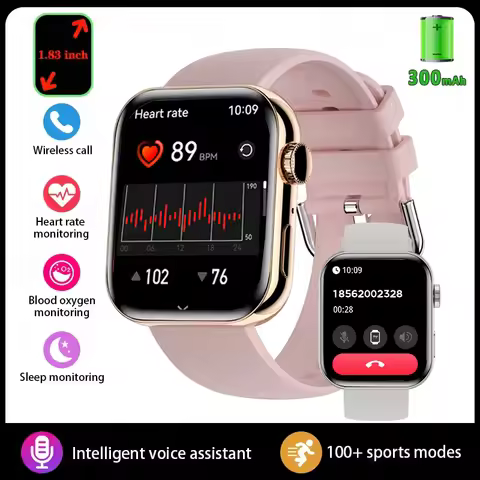 New Women Multi-Functional Smart Watch Bluetooth Call Equipped with Health Monitoring NFC IP67 GPS M