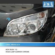 Front Garnish Toyota Rush 2007 2014 Jsl Head Lamp Garnish Chrome High Quality