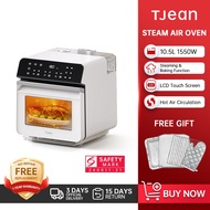 TJean 1550W Multifunctional Smart Household Visual Steam Oven Air Fryer Oven Toaster Steamed Rice&Fi