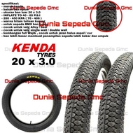 Kenda Wajik BMX FAT 20 x 3.0 BMX Bike Outer Tire Selis Electric Bike