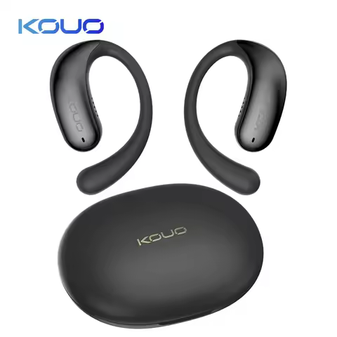 KOUO Translation Headphone True Wireless Bluetooth 5.4 High Quality Memory Steel Wire Business Earph