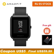 International Version Huami Amazfit Bip IP68 GPS Smart Watch 45 Days Standby Support Strava Heart ra