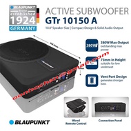 BLAUPUNKT GTr-10150A | GTR10150A | GTR 10150 A - 10” ACTIVE SUBWOOFER CLASS AB UNDERSEAT SUBWOOFER