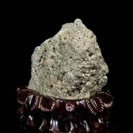 原石擺件 奇石擺件 秘魯黃鐵礦(愚人金) 天然原礦帶座高19×15×10公分 重4.6公斤編號450223