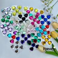 Embossed Heart sticker Size 25mm Crystal 3D Diamond 3D hearted shape