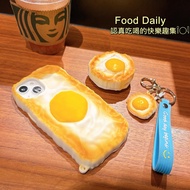 Soft 3D Fried Eggs Phone Case for IPhone 14 Pro Max 13 12 Pro Max 11 Biscuit Egg Mobile Phone Cover for Airpods Pro 2 Airpods 3 2 1