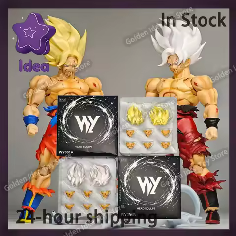 In Stock N&T Studio Son Goku Head Dragon Ball WY Goku Headsculpt Battle Damaged 3.0 Anime Action Fig