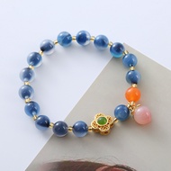 สร้อยข้อมือ Sugar Heart Agate Peach Bracelet, สร้อยข้อมือลูกปัดหญิงชนกลุ่มน้อย