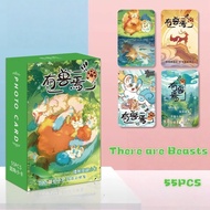 50-55pcs Manga Manhwa Yoshou Yan Holographic Lomo Cards Pixiu Tianlu Bixie Comics Taming the tiger L
