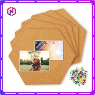 Self Adhesive Hexagon Cork Board Notice Board Wall Board for Home Office Creative Wall Photo Wall