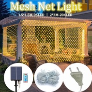 2025 LED Diwali Lights Solar Mesh Net Light Waterproof Deepavali Light Garden Lawn Indian Deepavali 