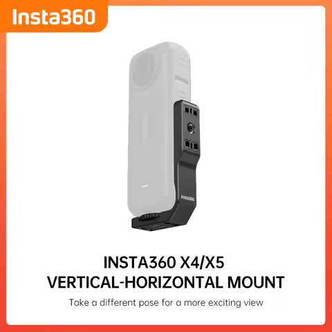 Insta360 X5 Vertical-Horizontal Mount with more stable filming For Insta 360 X5 X4 Original Accessor