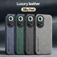 Case Oppo Reno 11 5G Ori Luxury Leather Back Cover Silky Feel Soft Touch Casing Oppo Reno11