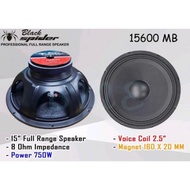 Speaker Komponen Black Spider 15600 M Woofer Blackspider 15600M 750W