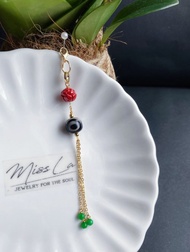 除厄擋煞 硃砂蓮花 三眼 天珠 隨意扣 小滴溜 可做項鍊 吊墜 禮物