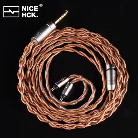 NICEHCK Engr.SuperCu Limited Quantity Cable 7N Pure Copper IEM Replace Wire OFC 4.4mm Plug 2Pin for 