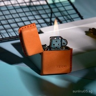 Handmade Stitched Leather Lighter Case Genuine Leather Lighter Cover Zippo Zippo Zorro Kerosene Ligh
