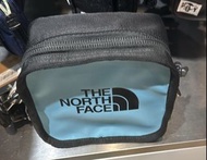全新The north face正方形藍色斜孭袋