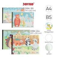 Joyko Drawing Book Size B5 & A4 DRBK-1B5 - 2A4 Drawing Book Contains 20 Sheets Random Cover - Single