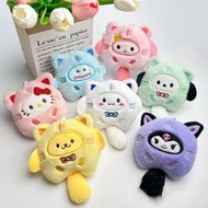 GANTUNGAN Soft, smooth fur keychain cute cat keychain
