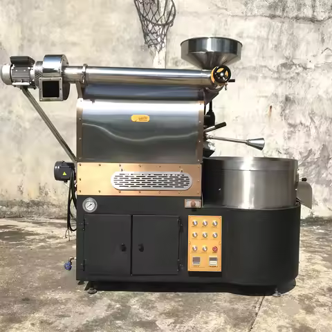 Home Commercial Coffee Roasters 6kg 600kg 1kg 2kg10Kg Coffee Roasters with Grinder Milling Cafe Coff