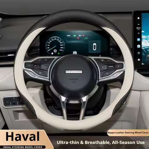 For HAVAL H6 JOLION HEV H3 H2 F7 H9 H5 M4 GWM DARGO X-DOG Leather Suede Anti-slip Car Steering Wheel