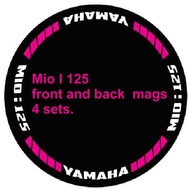 Decals, Sticker, Motorcycle Decals for Mags / Rim for Yamaha Mio I 125,008,magenta