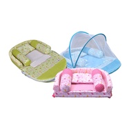 Cintaka Kasur Bayi Lipat Oval Bumper Seri Dino + Kelambu Print TCK2442