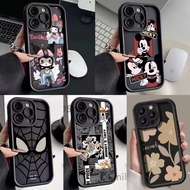 iP 7 Plus 8 Plus iP SE 2020 iP 11 Pro Max iP 12 Pro Max iP 13 Pro Max Cute Cartoon Silicone Black Ca