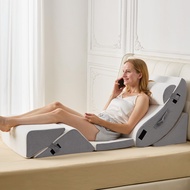 6Pcs Bed Wedge Pillow, Orthopedic Wedge Pillow for Sleeping with Memory Foam, Post Surgery Foam Pill