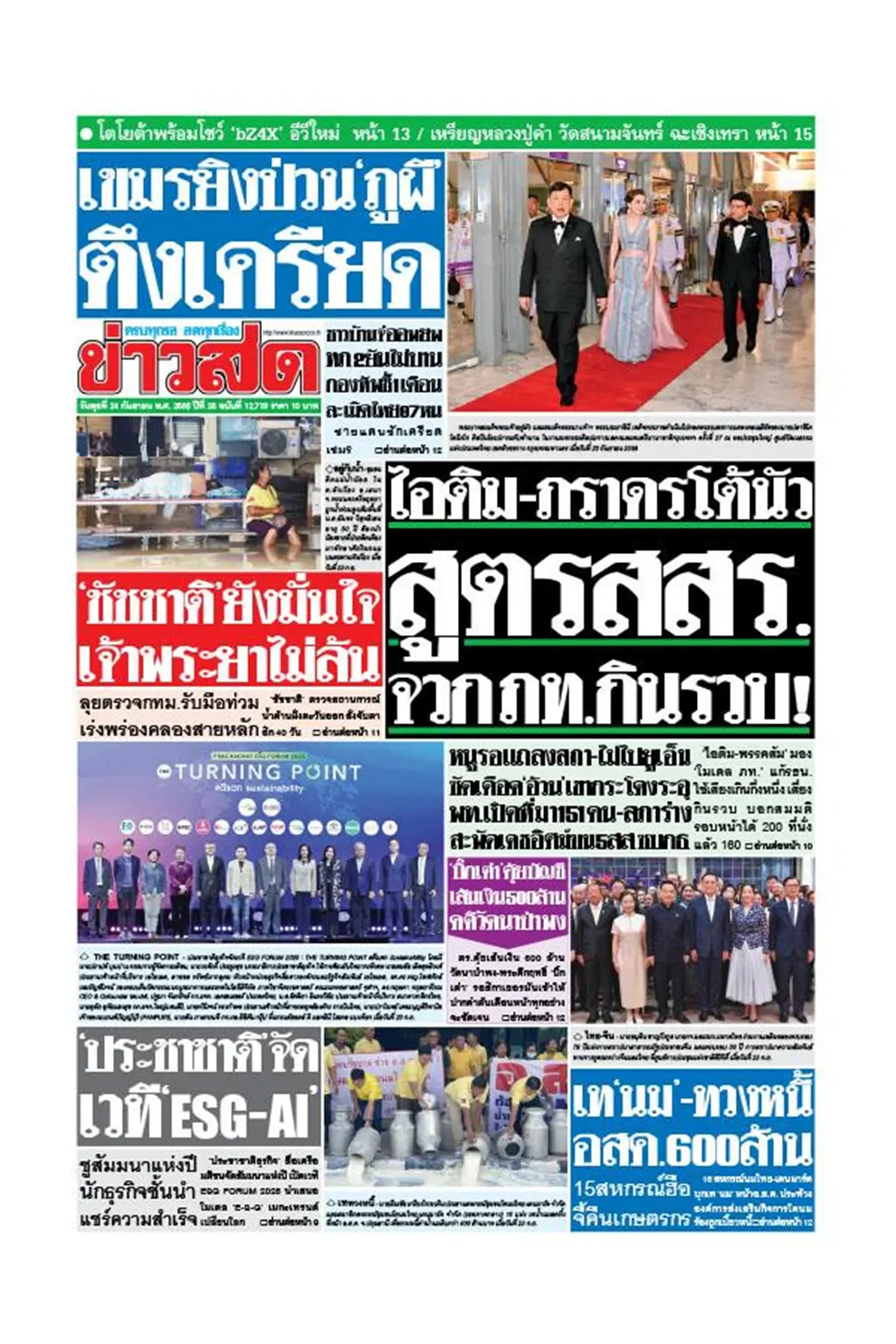 หนังสือพิมพ์ ข่าวสด (รายวัน) ฉบับวันที่ 24 กันยายน 2568 (PDF)