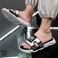 Imported Slide Sandals NY Black White Eva Unisex Size 39 40 41 42 43 44 45 46 Thick Soft Rubber Sand