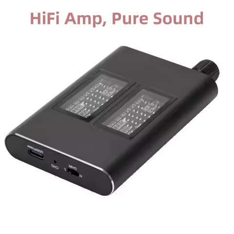 PzzPss 16-300 ohm Headphone Amplifier 16-150 ohm HiFi Earphone Amplifier 3.5mm Jack Aux Portable Adj