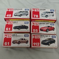 Tomica Toyota Alphard / Vellfire / BMW Z4 / Nissan 370Z Roadster / Subaru Legacy B4