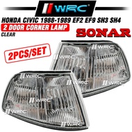 Sonar Honda Civic 1988 - 1989 EF2 EF9 SH3 SH4 2 / 4 Door Corner Lamp ( Clear )