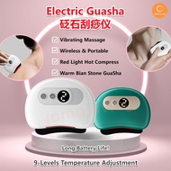 Christmas Gift Electric Gua Sha Scraping Face Slimming Massage 9 Levels of Vibration &amp; Hot Compress Xmas Gift Idea