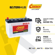 [ FREE INSTALLATION ] Bateri Kereta NX120-7 | NX120-7L | Century Hybrid WET | Car Battery | Toyota H