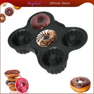 MagiDeal Silicone Donut Pan Donut Making Accessories Mould for Chocolate Biscuit Cake