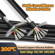 Multi Core Silicone Shielded Wire Tin Plated Copper Special Soft Silicone Wire High Temperature Resi