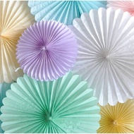 Hanging paper fan / paper fan / paper decoration / paper Flower / hanging decoration