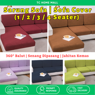 Elastic Sofa Cover 1/2/3/4 Seater Slipcovers Protector Fabric Replacement Stretchy Sarung Sofa Seat Kusyen Cover (Ready Stock)