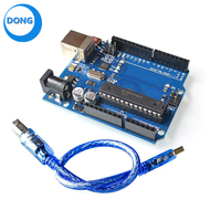 Uno R3 bảng mạch phát triển atmega328p CH340 atega16u2 Tương thích với Arduino với cáp r3r4 UNO bảng