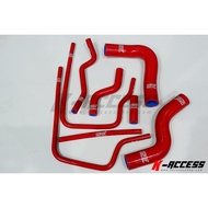 Radiator Pipe STI Subaru Impreza GC8 97-00 (8 Pieces) Red Modified Water