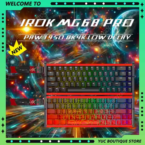 Irok MG68 Pro Max E-sports Gaming Mechanical 8K Magnetic Keyboard Switch RGB 3-Mode Aluminium Alloy