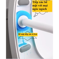 ECOCO E2103 disposable toilet brush with replacement brush head without wall drilling, convenient fo