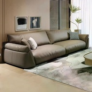 Genuine Genuine Leather Italian Minimalist Sofa Genuine Leather Sofa Italian Living Row Inline Sofa 