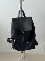 Loewe Black Leather Puzzle Backpack